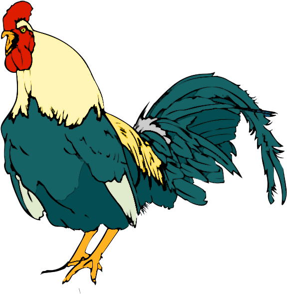 Rooster Clip Art - Rooster Clip Art (600x623)