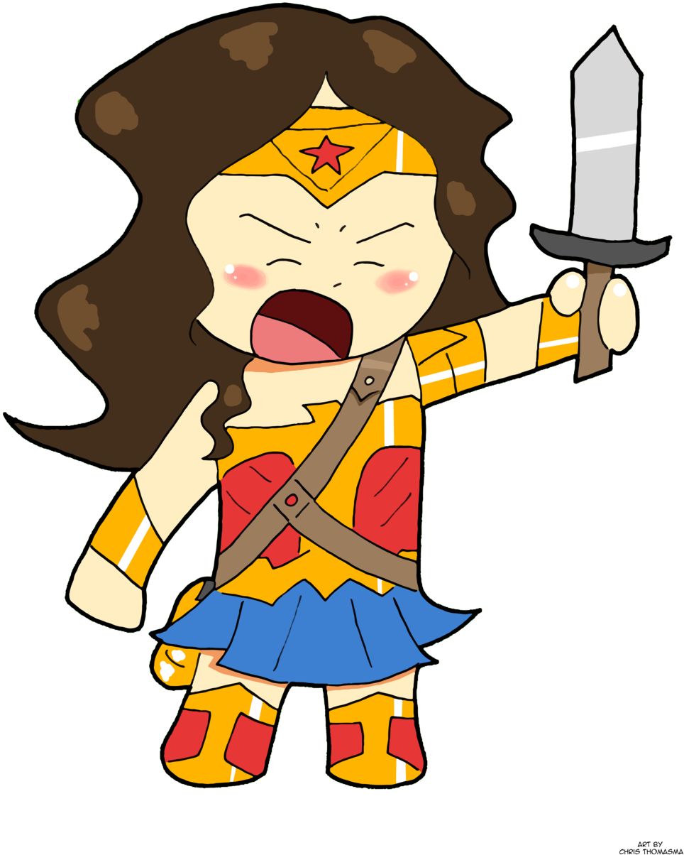 Chibi Wonder Woman Gal Gadot - Wonder Woman Chibi Gal Gadot (1024x1281)
