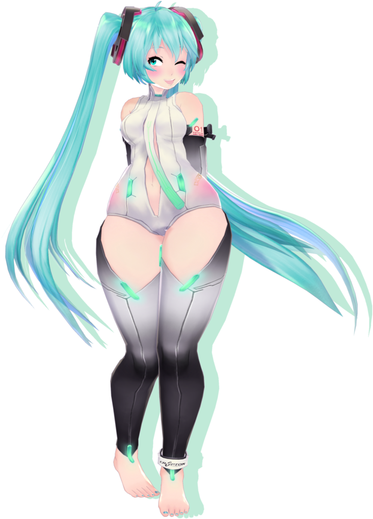 Tda Thick Append Miku By Mr-finnyeh - Thicc Mmd Models (764x1045)