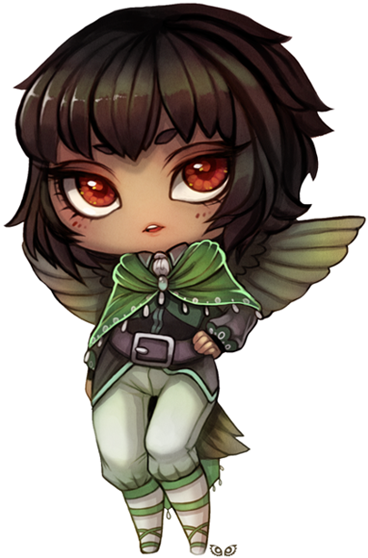 Chubby Chibi Commission By Clover-teapot - Chibi (463x687)