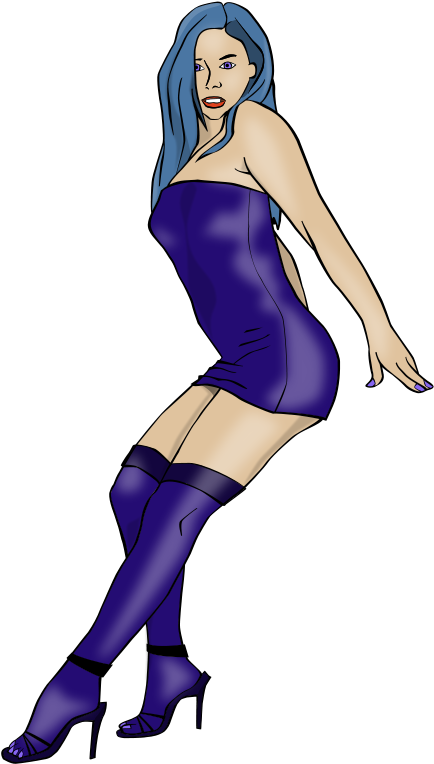 Clip Art Tags - Sexy Blue Girls Png (800x800)
