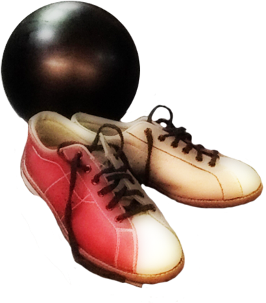 Vintage Drawing Man Bowling - Bowling Shoes Transparent Background (454x472)