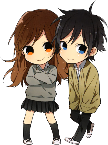 Izumi Miyamura And Hori Kyoko - Chibi Boy And Girl (463x597)