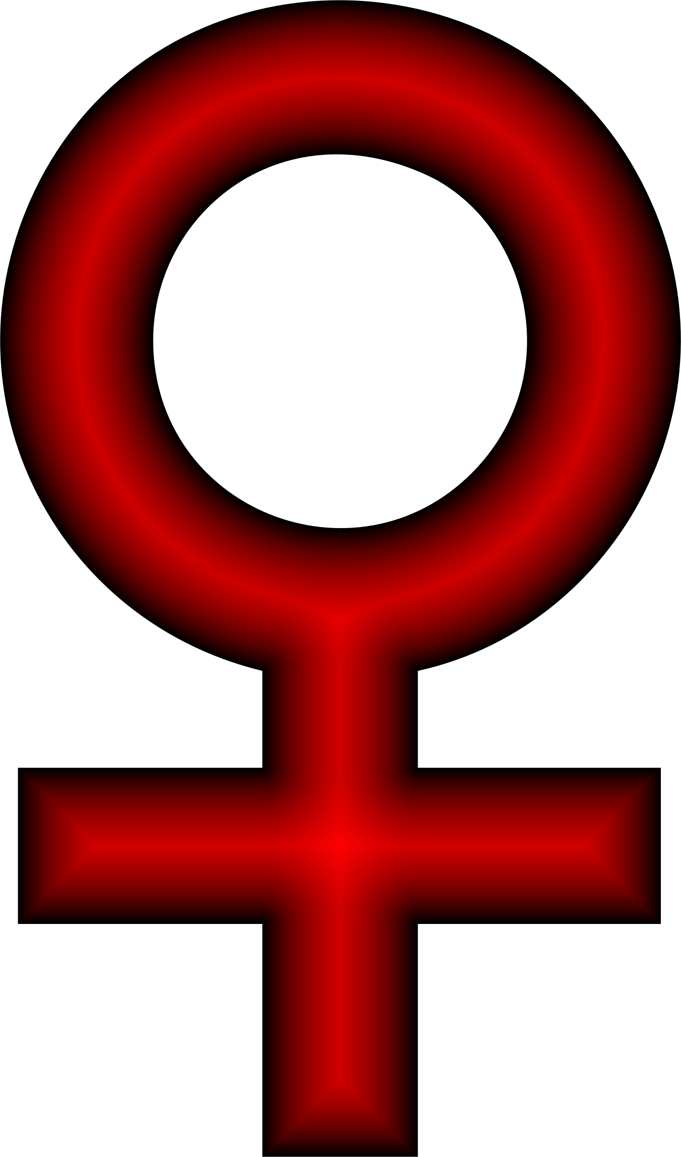 Download and share clipart about Female Symbol Crimson - Red Female Sign, F...