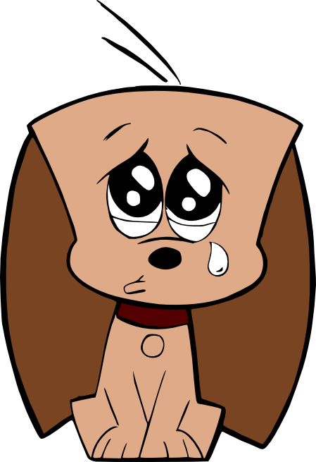 Sad Puppy Clipart Clipart Best - Sad Puppy Face Cartoon (449x655)