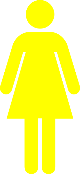 Yellow Female Clip Art At Clker - Wife Tshirt (276x599)