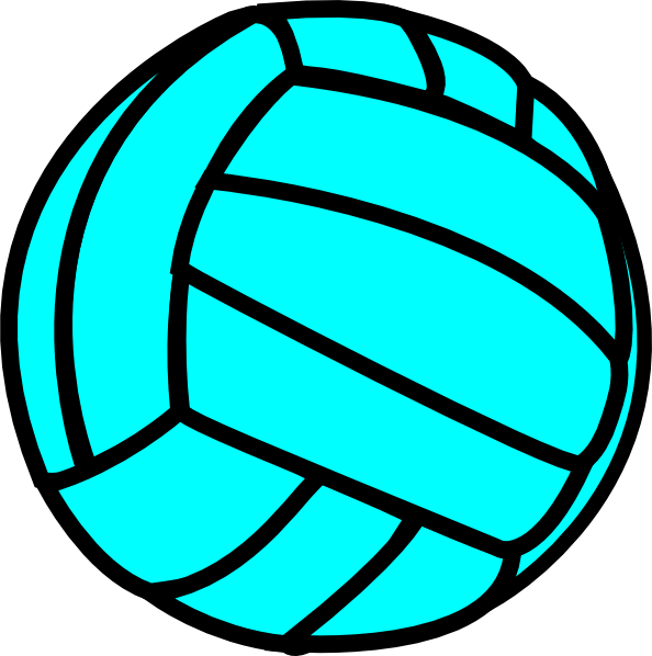 Colorful - Volleyball - Clipart - Volleyball Colorful (594x598)