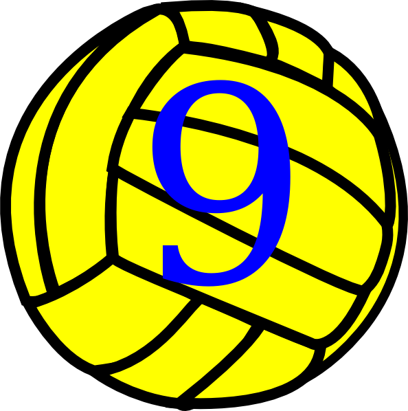 Volleyball Clip Art - Love Volleyball Svg (594x598)