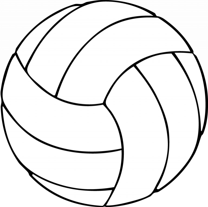 Custom Volleyball Window Decals - Volleyball Template (800x796)
