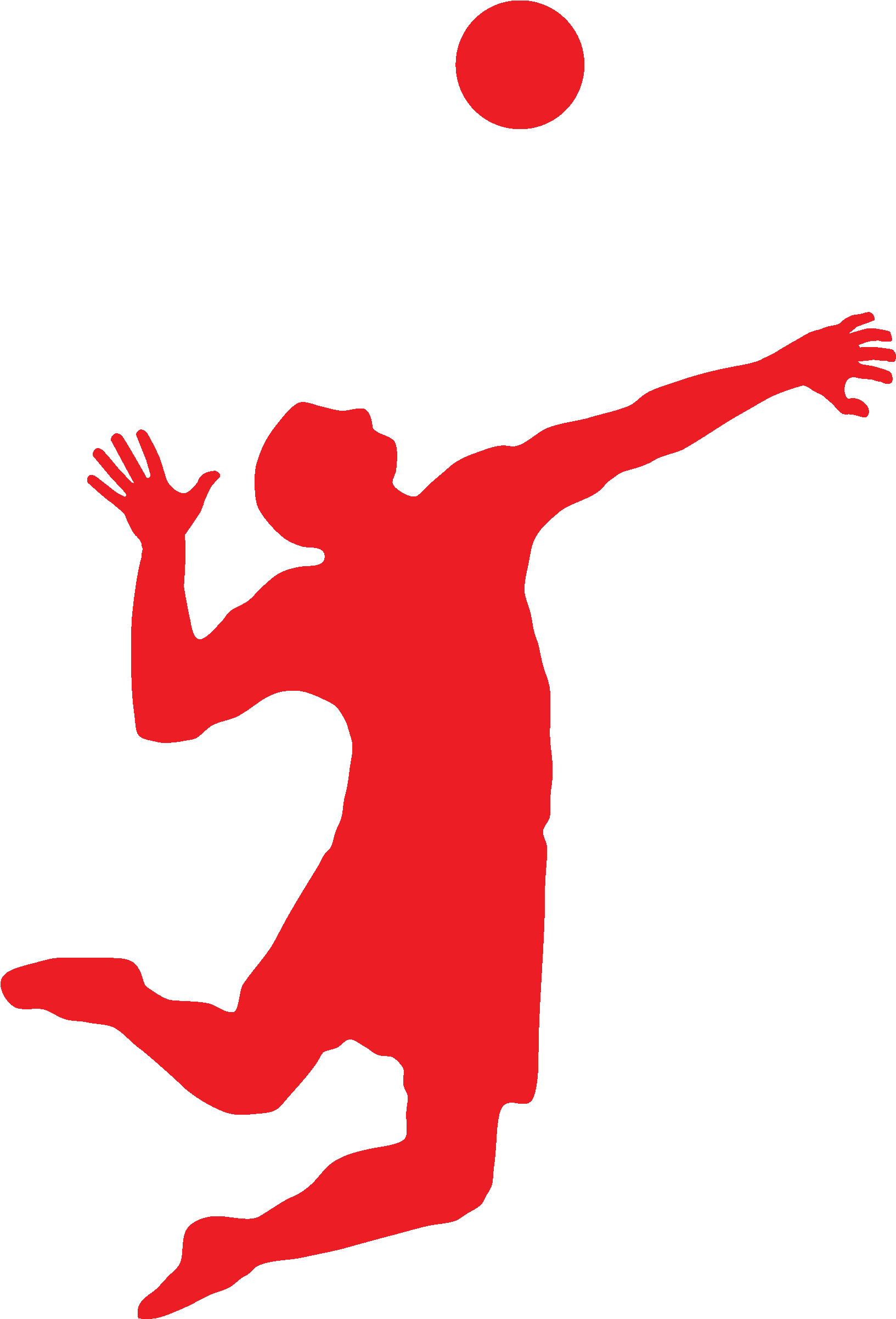 Our Sales People Play Volleyball - Wallyball Clipart (1800x2700)