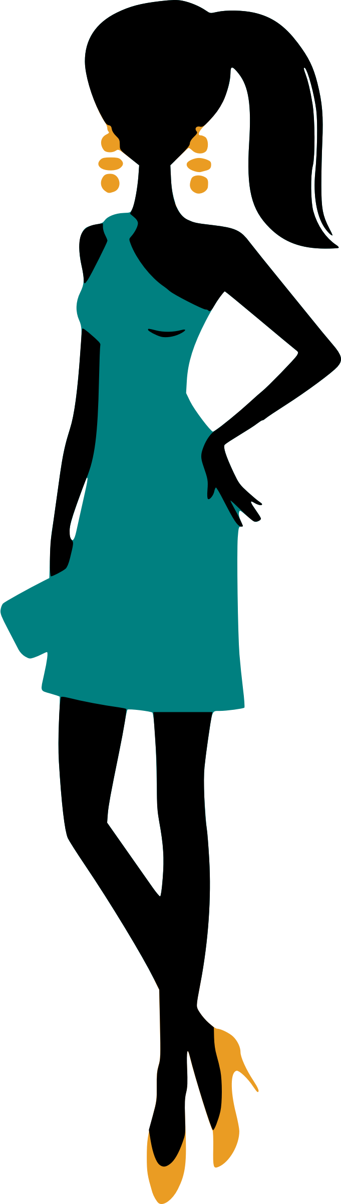 Https - //openclipart - - Women At Party Illustration (681x2400)