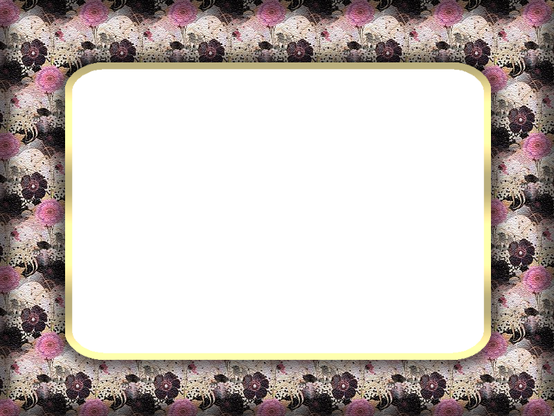 Borders And Fra - Black And Pink Floral Border (800x600)
