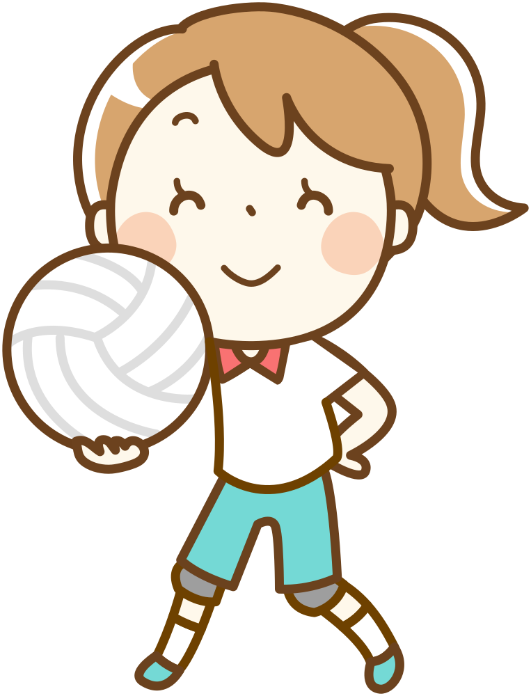 Volleyball Girl Remix - Volleyball Clipart (763x1000)
