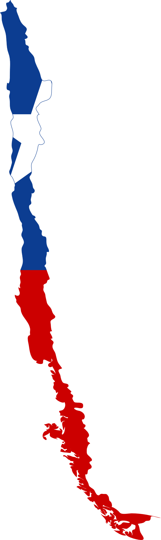 Chile Clip Art - Chile Flag On Map (555x1852)