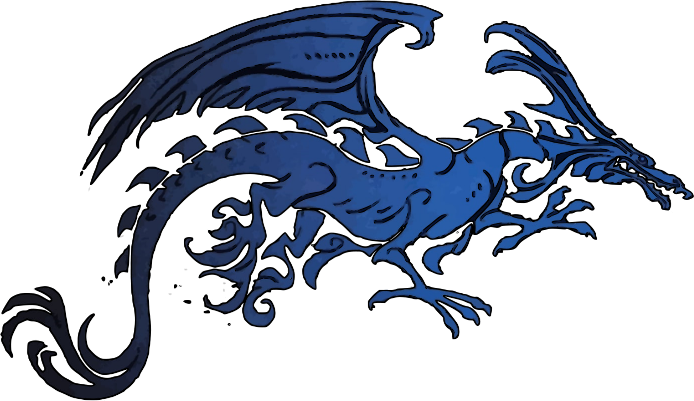 Big Image - Openclipart Dragon (2217x1282)