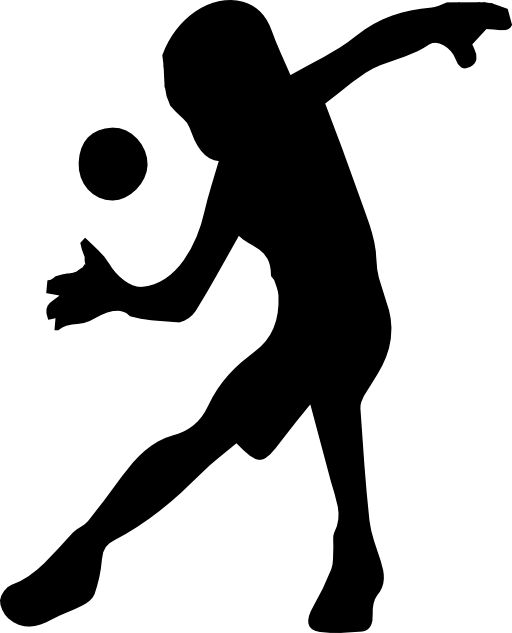 Handball Silhouette - Handball Clip Art (512x633)