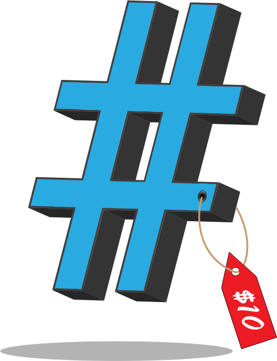 Open Clip Art Download Download - Hashtag Png (555x723)