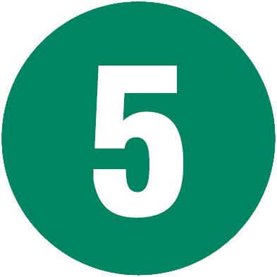 Number 5 Png - Food And Beverage Icon (393x393)