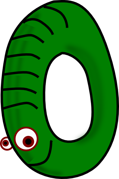 Number Animal Zero Clip Art - Animal Number Zero (396x598)