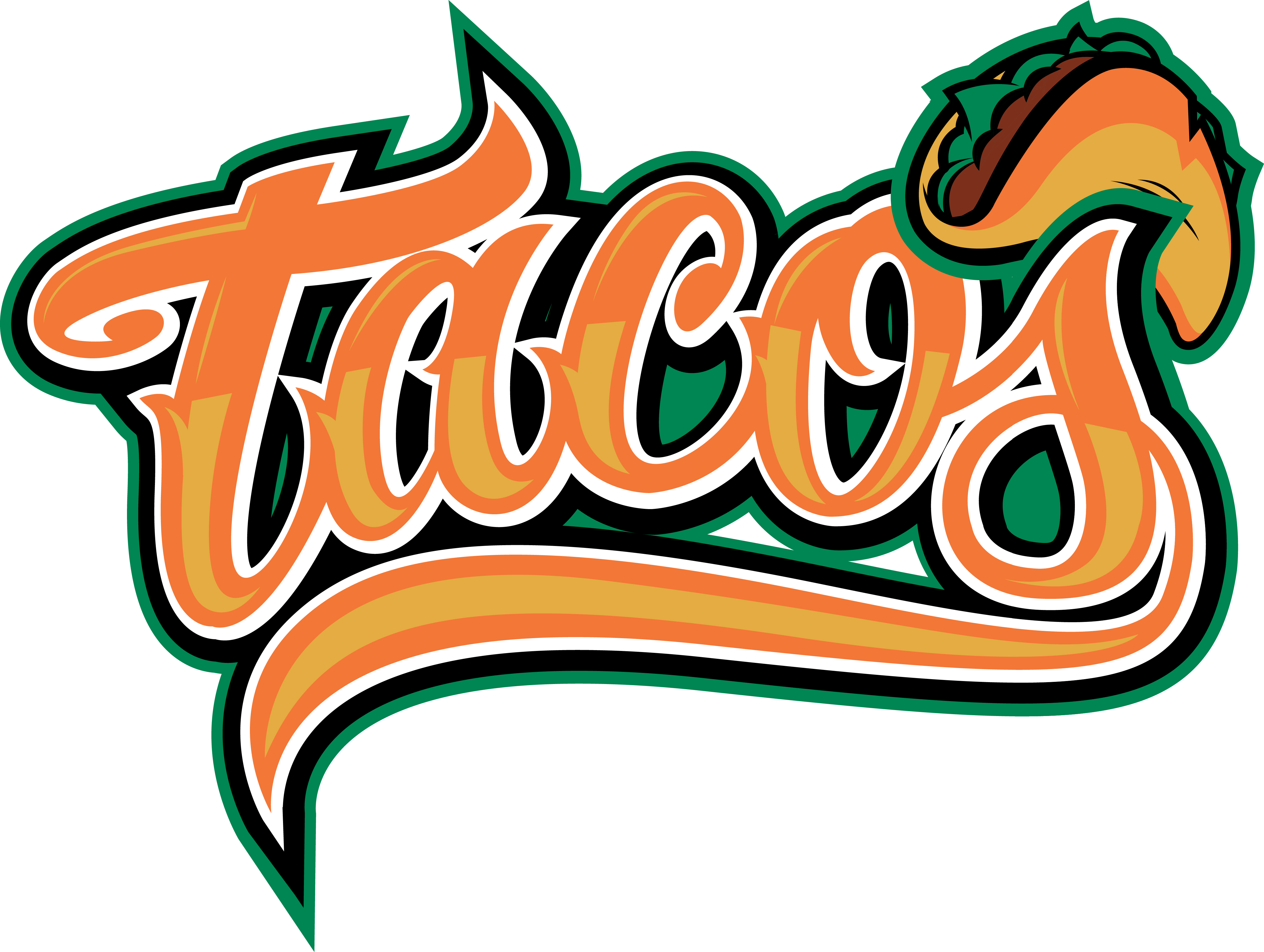 Fresno Tacos Logo - Fresno Grizzlies Taco Logo (4658x3510)