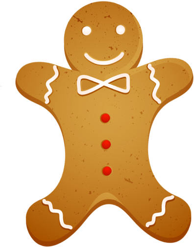 Transparent Christmas Gingerbread - Gingerbread Cookies No Background (433x545)