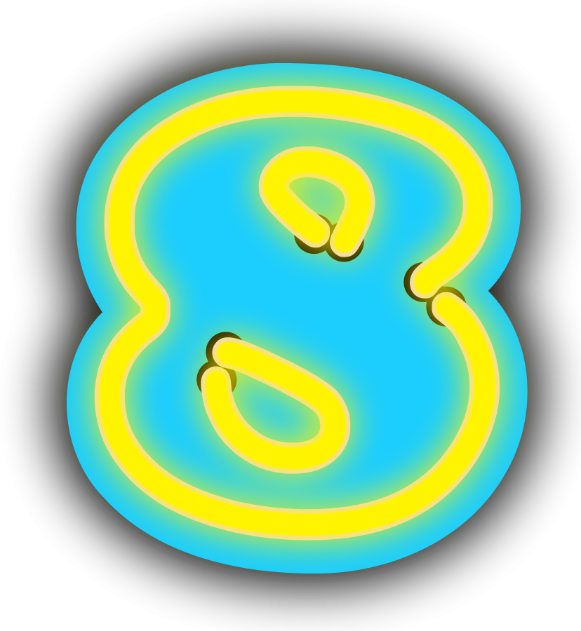 Number Eight - 8 Clip Art (828x900)