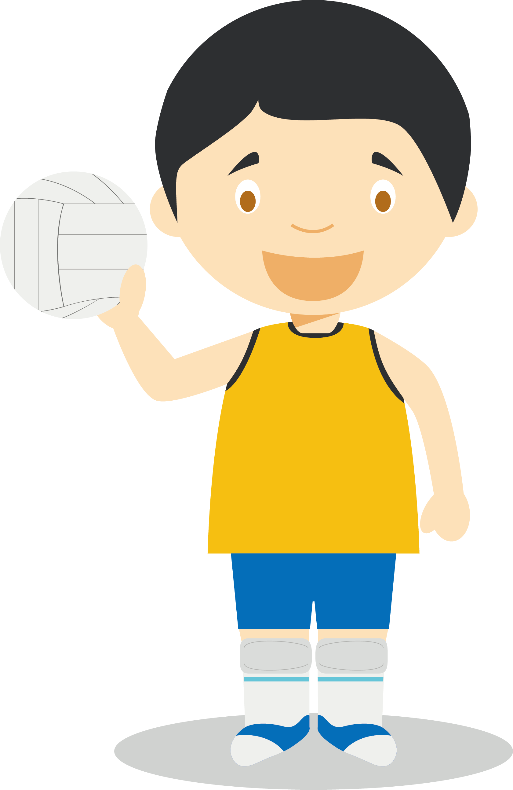 Sport Cartoon Illustration - Vector Graphics (1680x2585)
