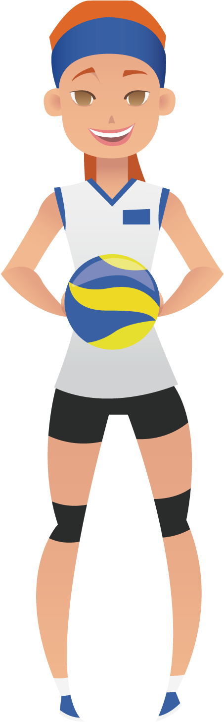 Volleyball Euclidean Vector Illustration - Volleyball Euclidean Vector Illustration (1500x1500)