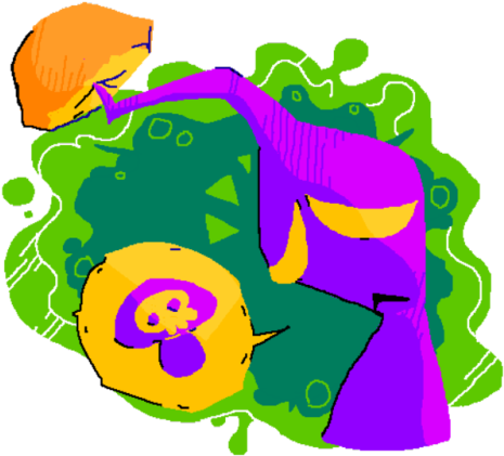 Free Bounce House Clipart - Pikmin Mushroom (500x462)