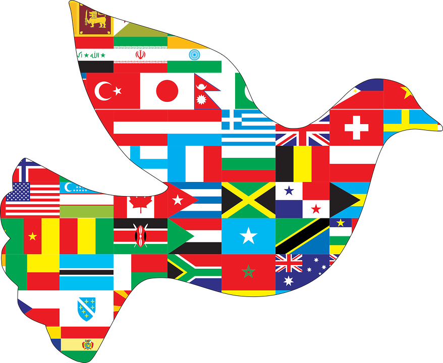 Bounce House Clipart - International Peace Clip Art (878x720)