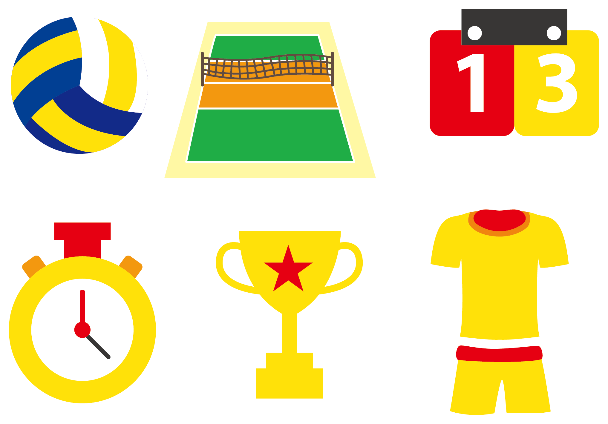Volleyball Euclidean Vector Sport Icon - Puntuacion Basica Del Voleibol (2035x1420)