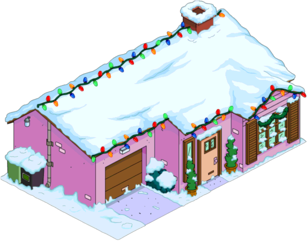 Christmas Pink House - Christmas Pink House (616x484)