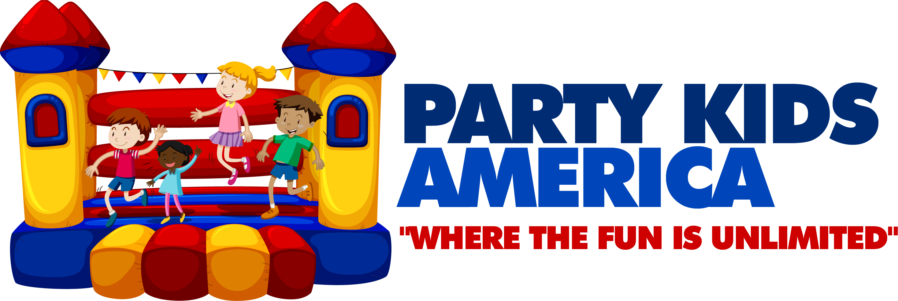 Inflatable Rentals In Pearland, Texas - Bouncyhouse Logo (2936x986)