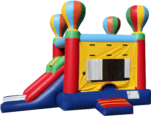 Our Inflatables And Dunk Tank - Ez Sports Combo Bounce House Png (600x460)
