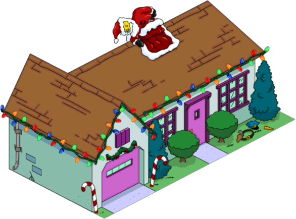 Wiggumhousedecorated - Pink House Tapped Out (586x434)