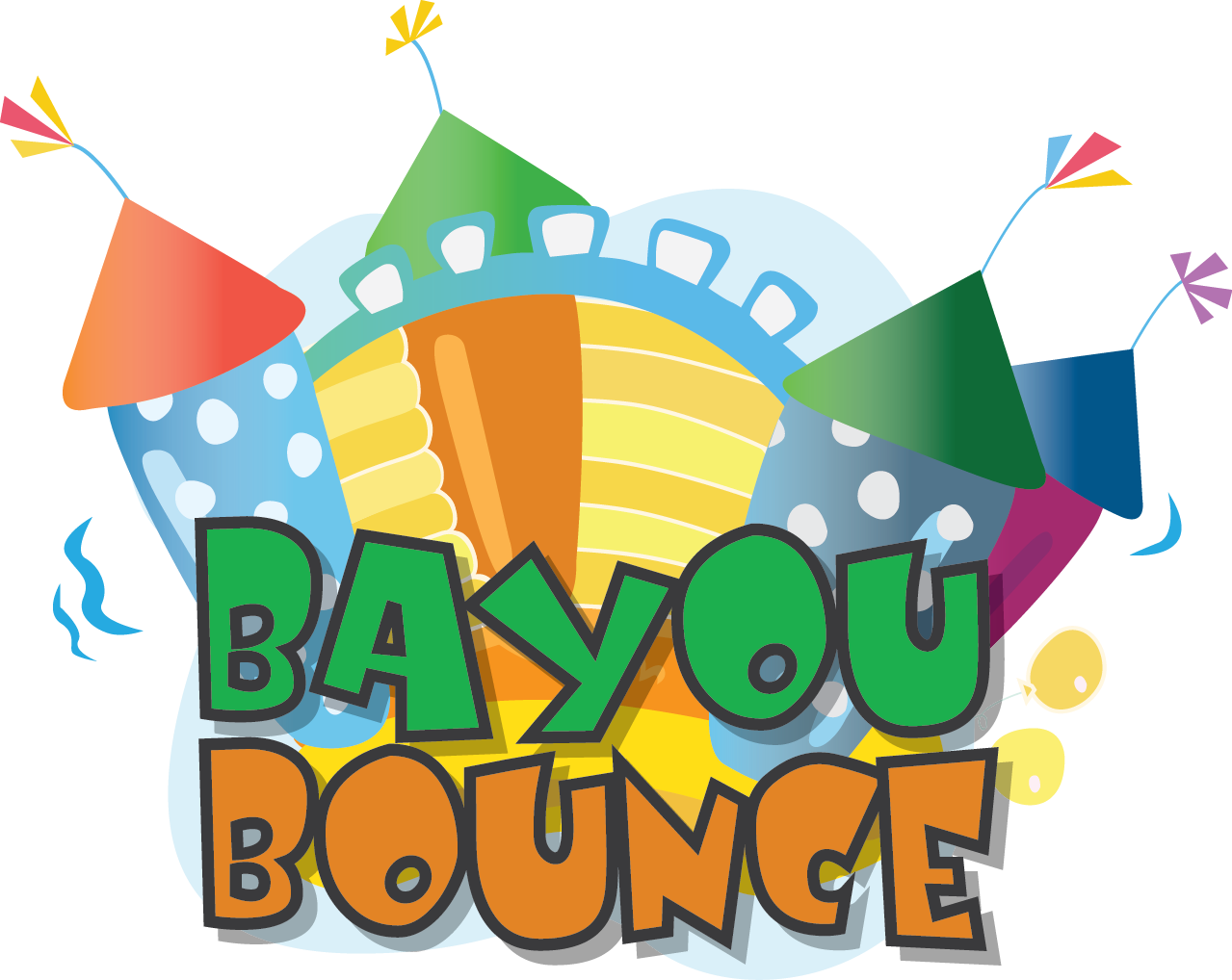 Bayou Bounce Logo - Bouncy Castle Clip Art (1279x1018)