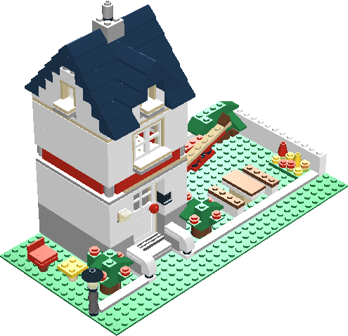 5891 Apple Tree House B - Construction Set Toy (495x478)