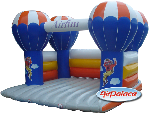 Надувной Манеж "парашютисты" Детский Надувной Батут - Inflatable (600x473)