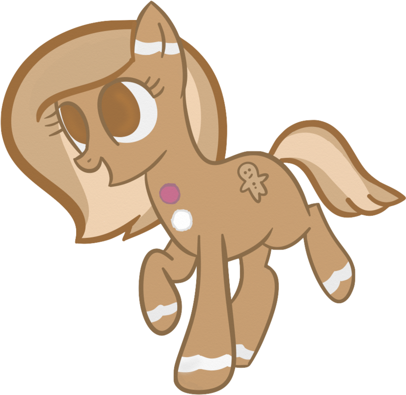 8 Point Adopt Gingerbread Pony By Xcupcakestormx - Cartoon (900x837)