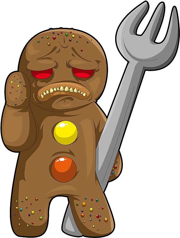 Sad Gingerbread By G-lulu - Cartoon (638x800)