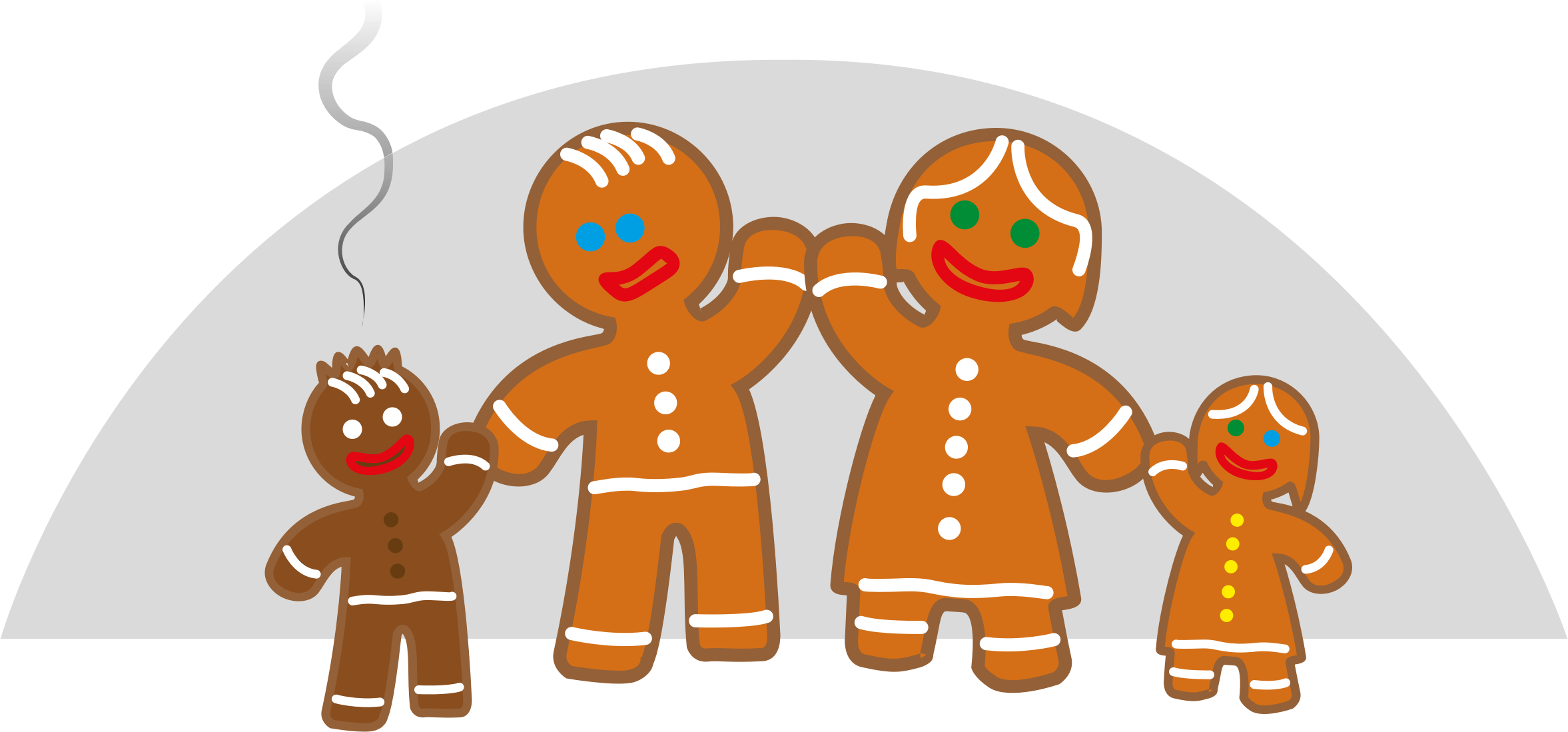 Life Of The Gingerbread Man - Family Christmas Shirt 2017 (2354x1099)
