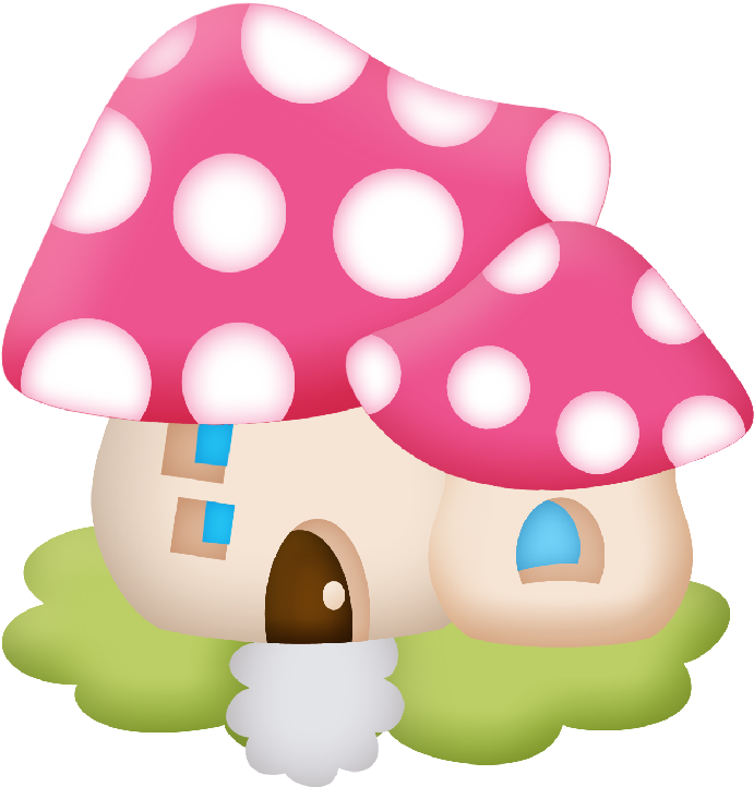 Picasa Web Albums - Pink Mushroom House Clipart (700x860)