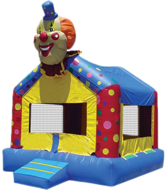 Castle Bounce House Rental, Clown Bounce House - Clown Bounce House - 13'x13'x16' (362x370)