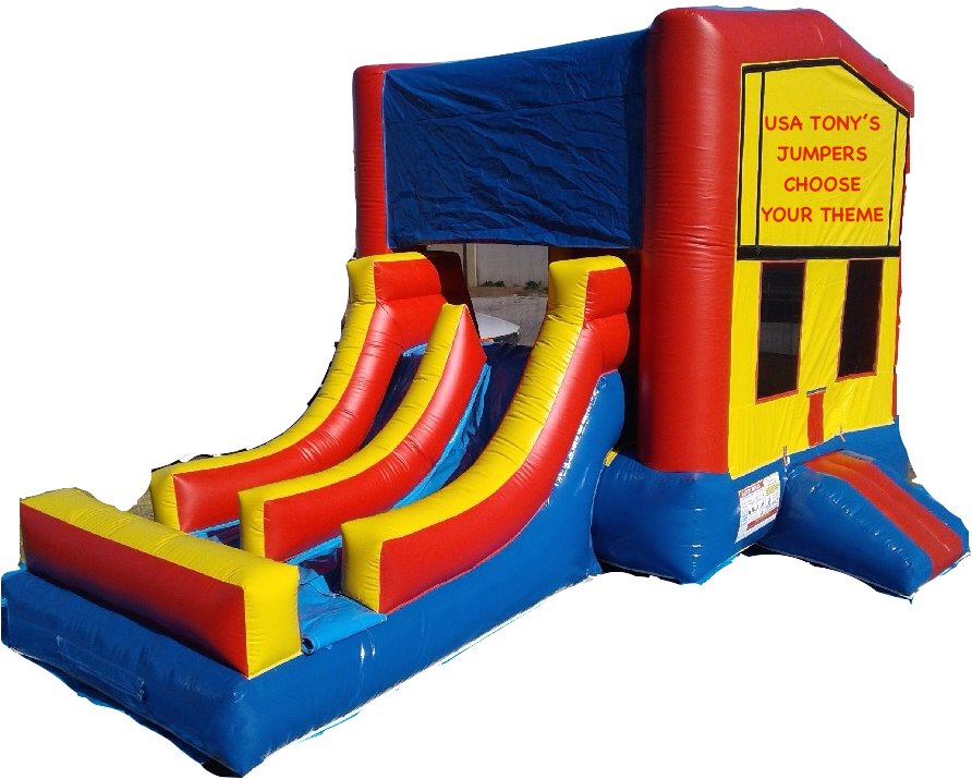 2 Lanes Side Slide Jumper - Usa Tony's Jumpers (960x720)