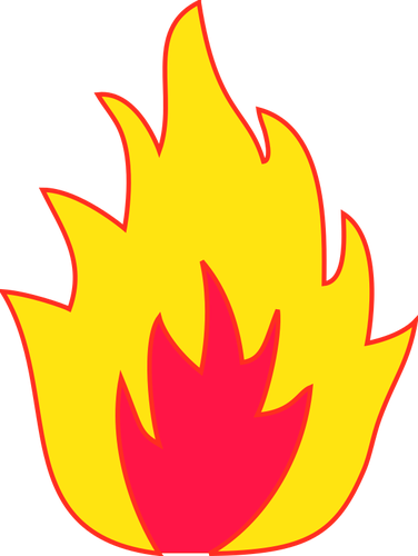 Flames Background Clipart - Rocket Flame Clip Art (376x500)