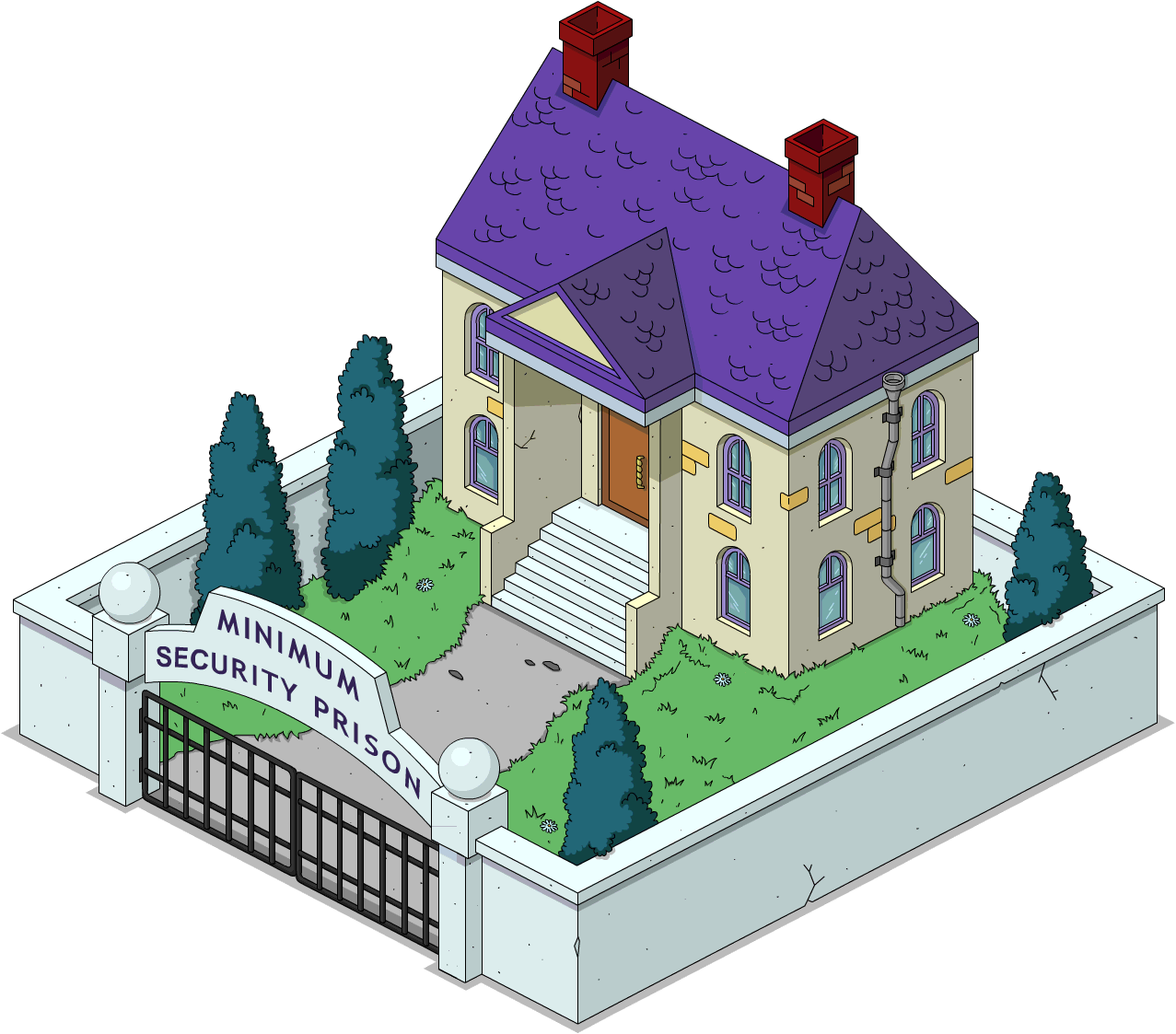 Unlock Robertsr - Springwood Minimum Security Prison Simpsons (1277x1123)