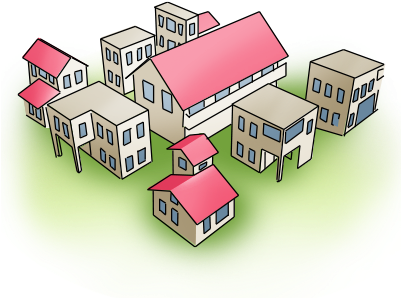 Small Town 10000 Population Or Less - Town (400x350)