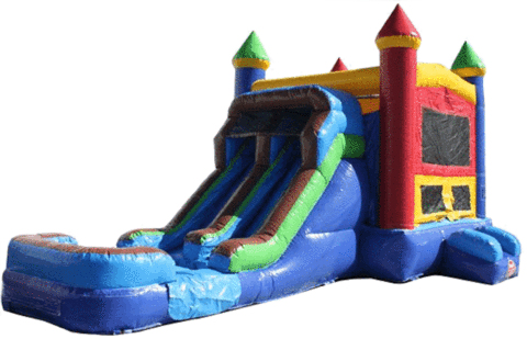 Commercial Bounce House - Bounce House With Slide (480x309)