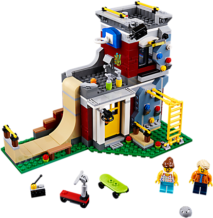 Have An Awesome Day At The Modular Skate House, Complete - Lego Modular Skate House (600x450)