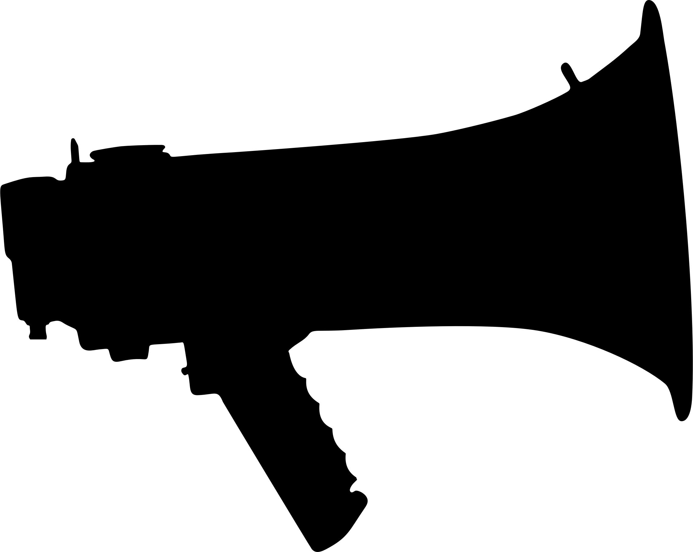 Megaphone Silhouette - Megaphone Silhouette (2276x1814)